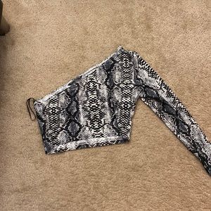 Snake Print Crop